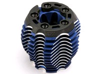 [ TRX-5238R ] Traxxas Cooling head, PowerTune (machined aluminum, blue-anodized) (TRX 3.3), head protector (1),  3x6mm CCS (5) -TRX5238R