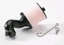 [ TRX-5266 ] Traxxas Air filter body (high-volume)/ filter support/ cap/ foam filter, pre-filter/ air filter base (angled)/wire mount/hardware (1 each) (TRX 2.5, 2.5R, 3.3) 