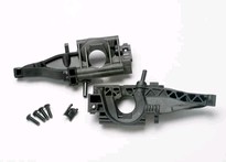[ TRX-5329 ] Traxxas Bulkhead, rear (L&R halves)/ diff retainer, rear/ 4x14mm BCS (4) 