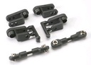 [ TRX-5345R ] Traxxas Servo horns, steering, long (2), short (2)/ linkage, steering (3x20mm turnbuckle) (2)/ rod ends (short) (4)/ hollow balls (4) -TRX5345R