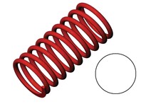 [ TRX-5436 ] Traxxas Spring, shock (red) (GTR) (2.9 rate white) (std. front 90mm) (1 pair) -TRX5436 