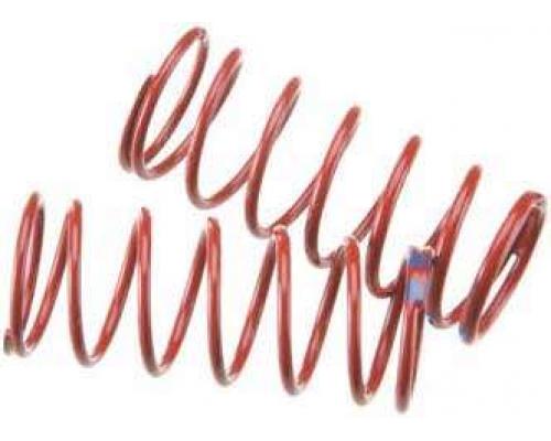 [ TRX-5434A ] Traxxas Spring, shock (red) (GTR) (1.6 rate double blue stripe) 