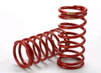 [ TRX-5439 ] Traxxas Spring, shock (red) (GTR) (3.8 rate gold) (1 pair) 