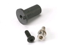 [ TRX-5661 ] Traxxas Motor mount hinge post/ 4x12mm BCS (1)/ 4x10mm CS with split and flat washer (1) 
