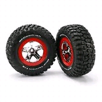 [ TRX-5869 ] Traxxas TIRE & WHEEL ASSY, GLUED (SCT