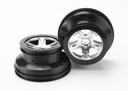 [ TRX-5872X ] Traxxas WHEELS, SCT SATIN CHROME, BLAC