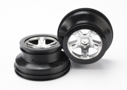 [ TRX-5872X ] Traxxas WHEELS, SCT SATIN CHROME, BLAC