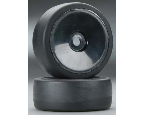 [ TRX-6475 ] Traxxas Tires & wheels glued (black dished wheels slick tires) 