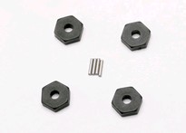 [ TRX-7154 ] Traxxas Wheel hubs, hex (4)/ axle pins (1.5x8mm) (4) 