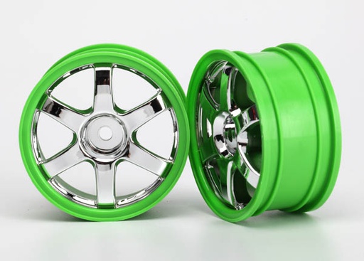 [ TRX-7374 ] Traxxas wheels volk racing te37 crome green-TRX7374 