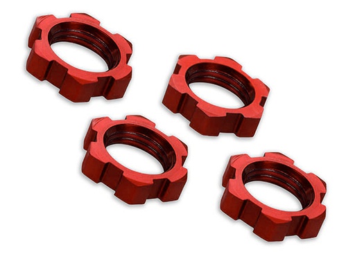[ TRX-7758R ] Traxxas wheel nuts splined 17mm red