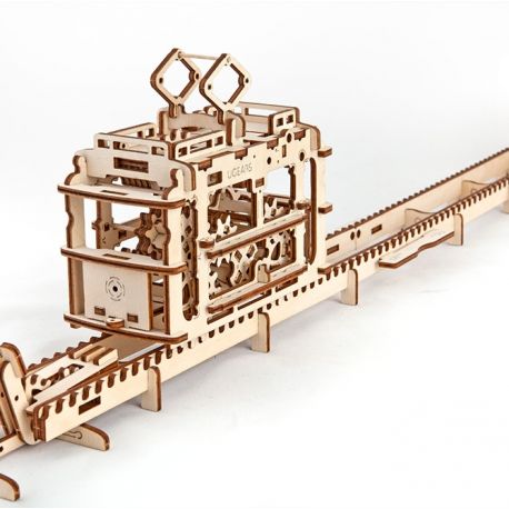 [ UGEARS4820184120198 ] Ugears Tram on rails