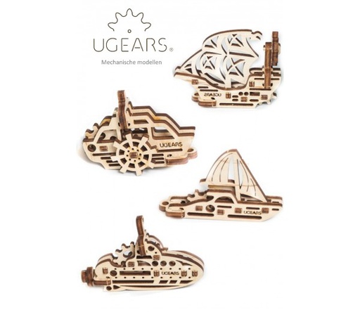[ UGEARS4820184120631 ] U-Fidget "4 Schepen"