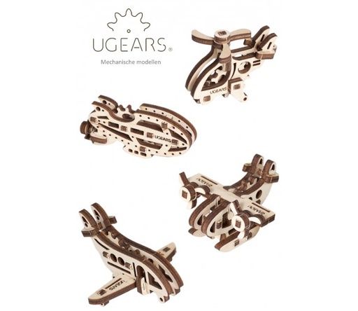 [ UGEARS4820184120624 ] U-Fidget "4 Viegtuigen"