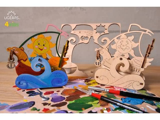 [ UGEARS4820184120464 ] Kleuren model Zeilboot