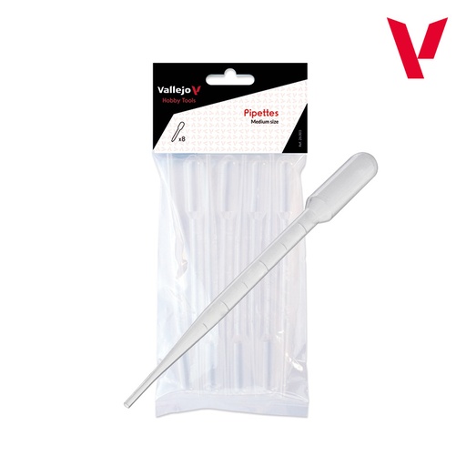 [ VAL26003 ] Vallejo Pipettes Medium Size (8) 8x3ml.