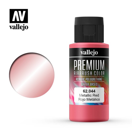 [ VAL62044 ] Vallejo Premium Color Metallic Red 60ml