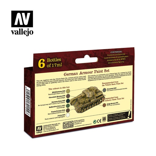 [ VAL70155 ] Vallejo German Armour (6)