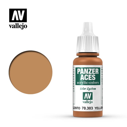 [ VAL70303 ] Vallejo Panzer Aces Yellowish Rust 17ml