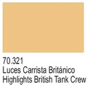 [ VAL70321 ] Vallejo Panzer Aces Bristish Tanker Highlights 17ml