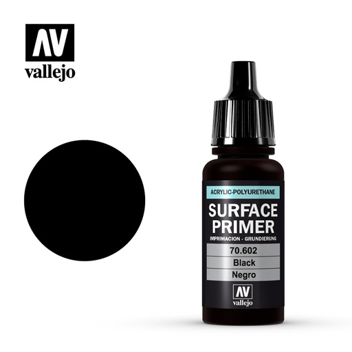 [ VAL70602 ] Vallejo Surface Primer Black 18ml