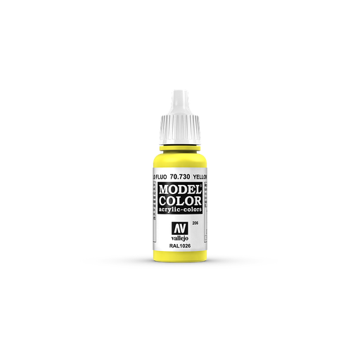 [ VAL70730 ] Vallejo Model Color Yellow Fluo 17ml