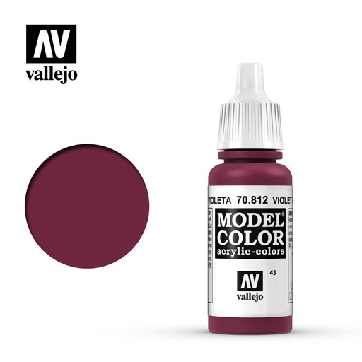 [ VAL70812 ] Vallejo Model Color Violet Red 17ml