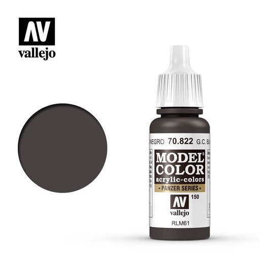 [ VAL70822 ] Vallejo Model Color German Cam.Black Brown 17ml