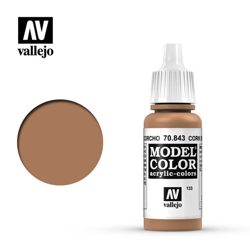 [ VAL70843 ] Vallejo Model Color Cork Brown 17ml