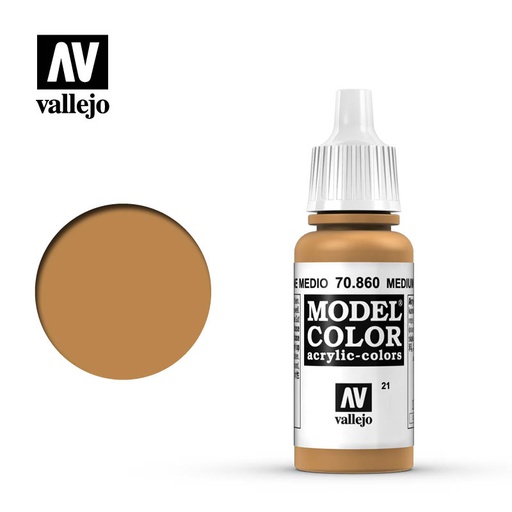 [ VAL70860 ] Vallejo Model Color Medium Fleshtone 17ml
