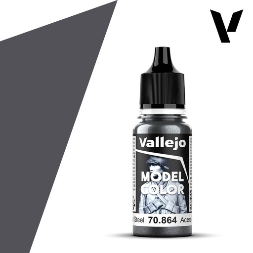 [ VAL70864 ] Vallejo Model Color Natural Steel 18ml