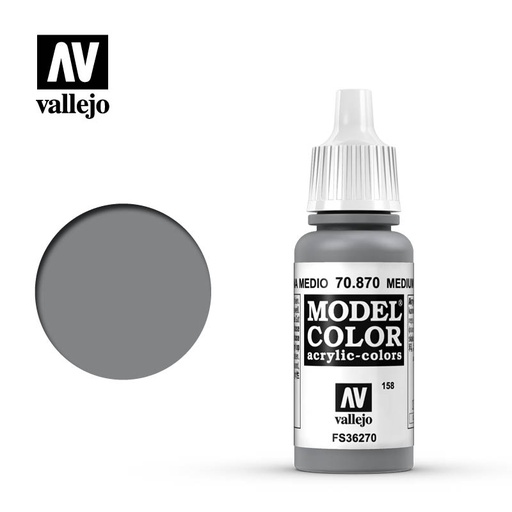 [ VAL70870 ] Vallejo Model Color Medium Sea Grey 17ml