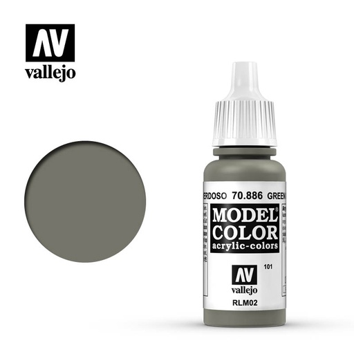 [ VAL70886 ] Vallejo Model Color Green Grey 17ml