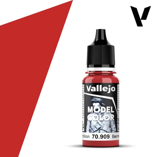 [ VAL70909 ] Vallejo Model Color Vermillion 18ml