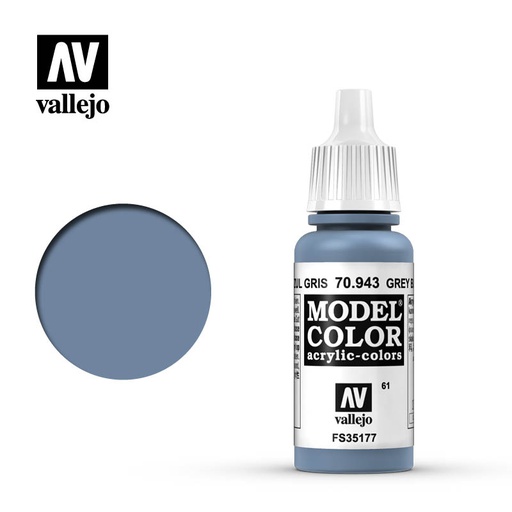 [ VAL70943 ] Vallejo Model Color Grey Blue 17ml