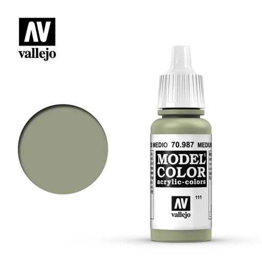 [ VAL70987 ] Vallejo Model Color Medium Grey 17ml
