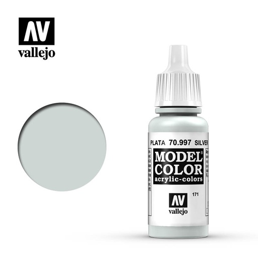 [ VAL70997 ] Vallejo Model Color Silver 17ml