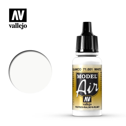 [ VAL71001 ] Vallejo Model Air White 17ml