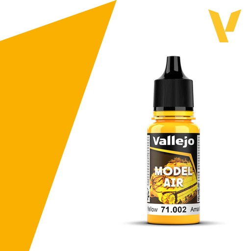 [ VAL71002 ] Vallejo Model Air Medium Yellow 18ml
