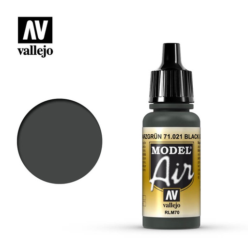 [ VAL71021 ] Vallejo Model Air Black Green RLM70 17ml