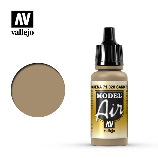 [ VAL71028 ] Vallejo Model Air Sand Yellow 17ml