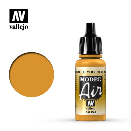 [ VAL71033 ] Vallejo Model Air Yellow Ochre 17ml