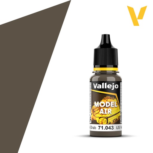 [ VAL71043 ] Vallejo Model Air US Olive Drab 18ml