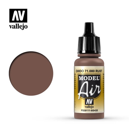 [ VAL71080 ] Vallejo Model Air Rust 17ml