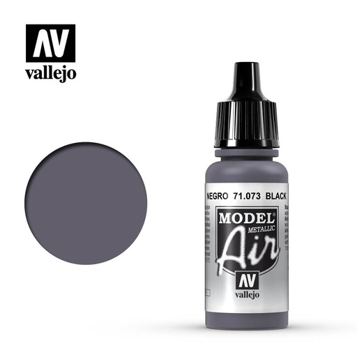 [ VAL71073 ] Vallejo Model Air Black (Metallic) 17ml