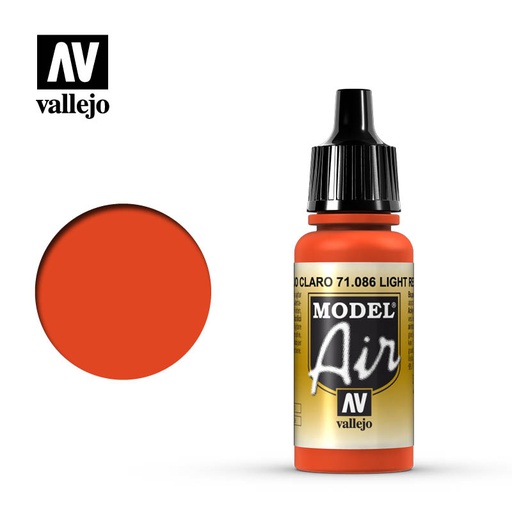 [ VAL71086 ] Vallejo Model Air Light Red 17ml