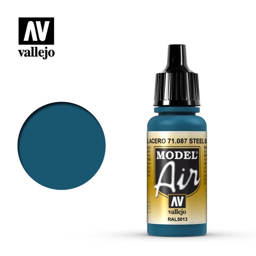 [ VAL71087 ] Vallejo Model Air Steel Blue 17ml