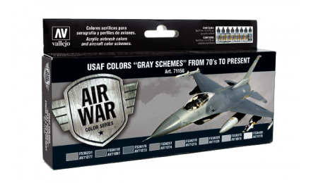 [ VAL71156 ] Vallejo USAF Colors Grey Schemes (8)