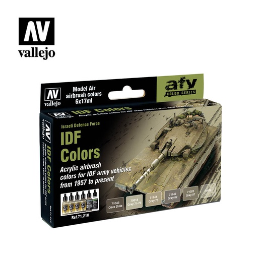 [ VAL71210 ] Vallejo IDF Colors (6)