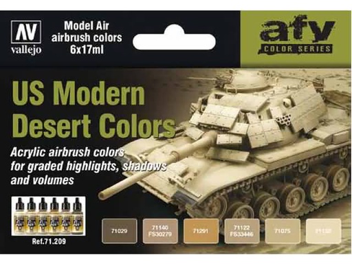 [ VAL71209 ] Vallejo US Modern Desert Colors (6)